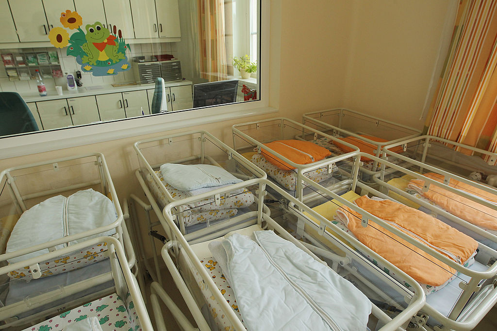 Say hello to Europe's future workers, tax payers, inventors, scientists...wait, hello? Anybody there, hello? Hello...? (Photo by Sean Gallup/Getty Images)