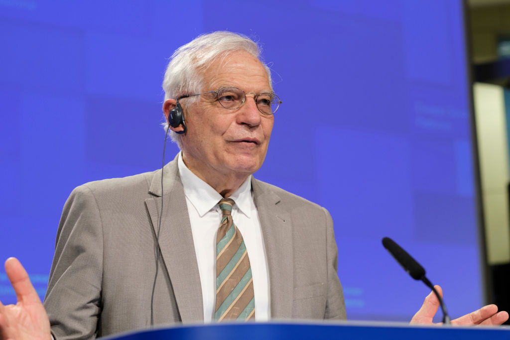 Russia is trying to knock out Ukraine's energy infrastructure ahead of the winter to leave it dark and in the cold, the EU's foreign policy chief Joseph Borell said on September 24. (Photo by Thierry Monasse/Getty Images)