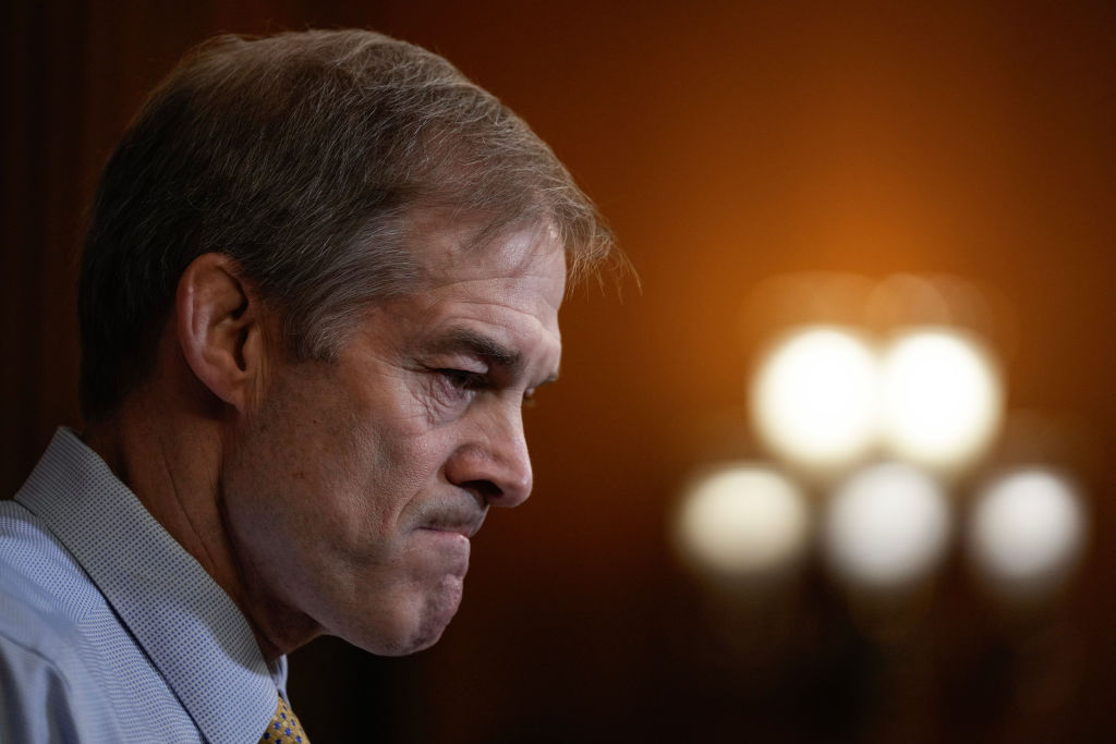 US Congressman Jim Jordan, mad as hell at EU attempts at censorship (Photo by Drew Angerer/Getty Images)