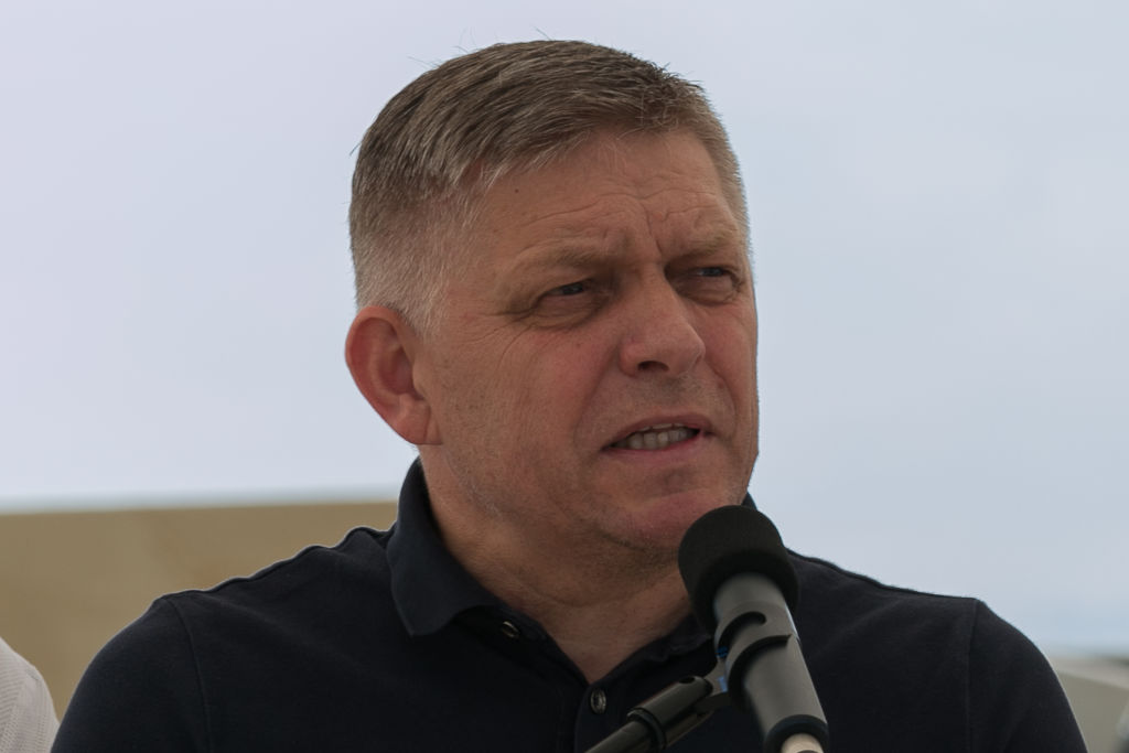 ARCHIVE IMAGE - Slovak Prime Minister Robert Fico has accused the West of "tolerating" extremist elements within the Ukrainian military, prompting backlash from Kyiv. (Photo by Zuzana Gogova/Getty Images)