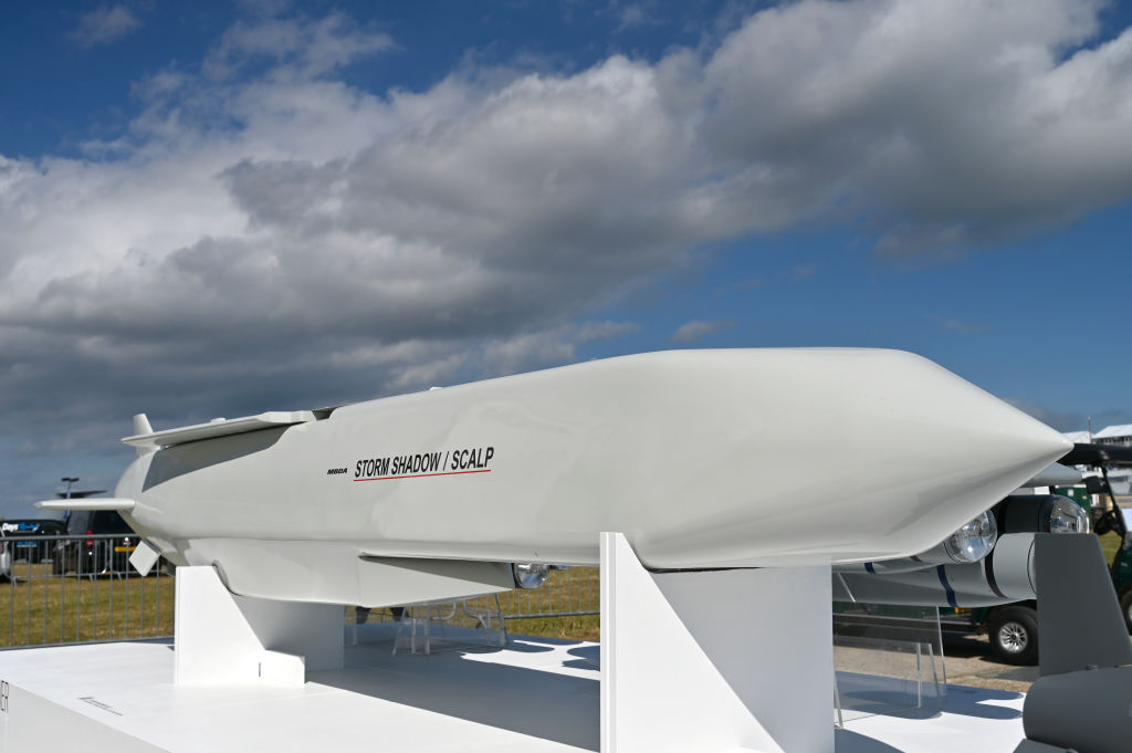 Storm Shadow missile; think carefully first (Photo by John Keeble/Getty Images)