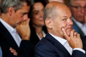 Scholz thinks he has a spiffing idea for peace in Ukraine. Thing is, nobody listens to Scholz anymore (Photo by Morris MacMatzen/Getty Images)