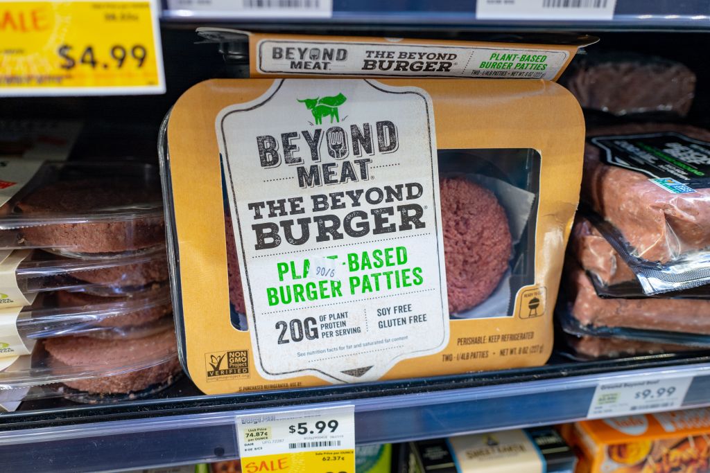 The European Court of Justice ruled on October 4 that plant-based foods can continue to use terms traditionally associated with meat, such as "steak" or "sausage," provided their ingredients are clearly labelled and do not mislead consumers.(Photo by Smith Collection/Gado/Getty Images)