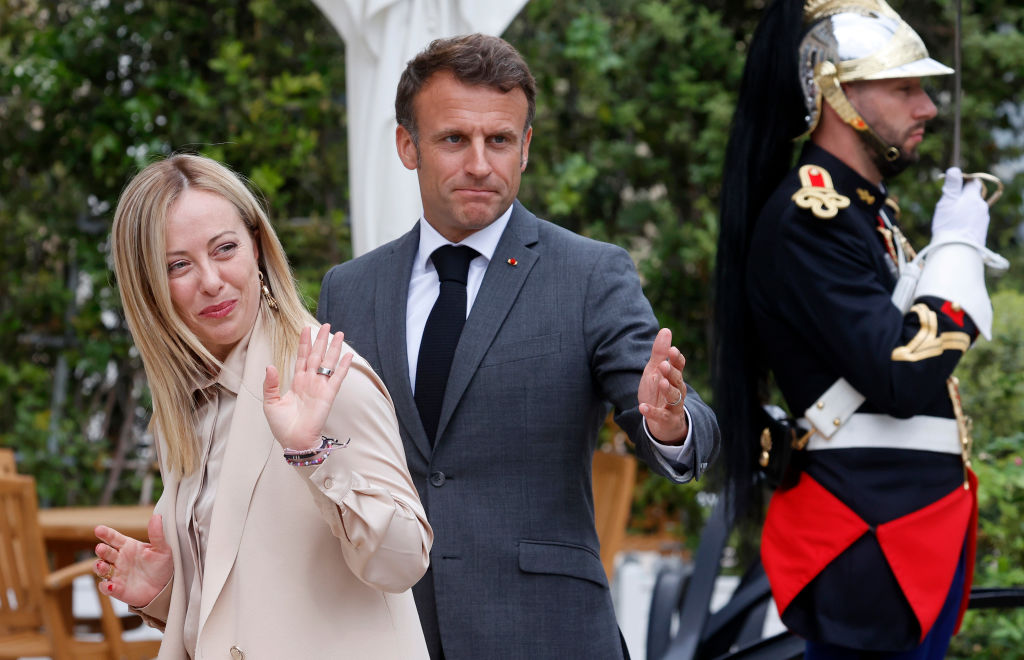 This way, Macron, mio amore, follow me on immigration (Photo by Chesnot/Getty Images