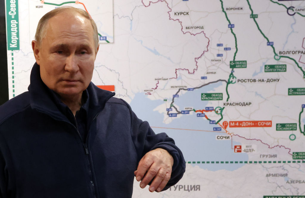 President Putin explains to Brussels which parts of Ukraine he will allow the EU to control (Photo by Contributor/Getty Images)