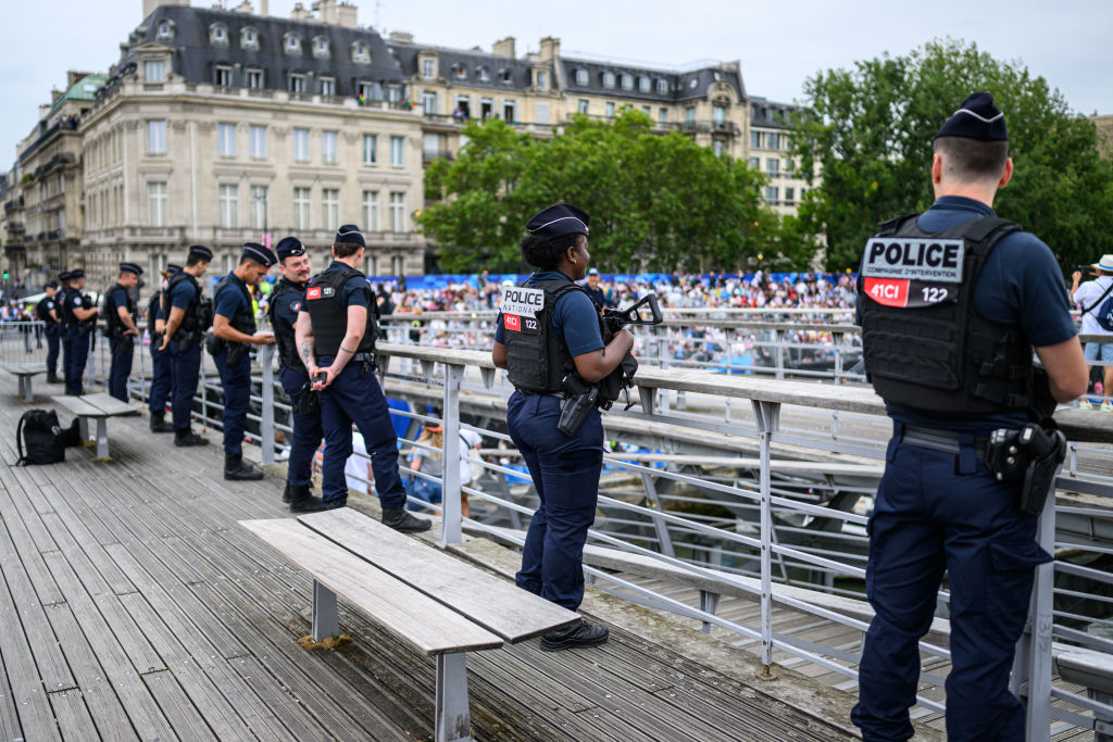 The system of AI-powered mass surveillance put in place to protect the Paris Olympics this year is to be made a permanent part of France's security infrastructure, media outlets in the country are now reporting. (Photo by Markus Gilliar - GES Sportfoto/Getty Images)