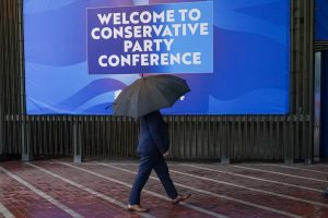 Conservatives, wet, lonely, are they heading Right or just looking for a way out? (Photo by Ian Forsyth/Getty Images)