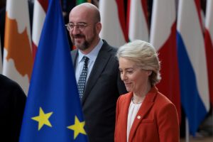The European Union love lecturing others on their behaviour, but when it comes to holding itself accountable, the bloc often goes silent: this observation comes from the CEU Democracy Institute, which released a report on October 28, criticizing the EU's lack of introspection regarding its own rule of law standards. (Photo by Jean Catuffe/Getty Images)