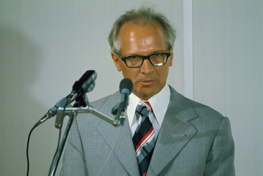 ARCHIVE IMAGE OF ERICH HONECKER - A famous anti-communist song has been censored by a show co-funded by the German federal government, local media is reporting. ( Bettmann via Getty Images)