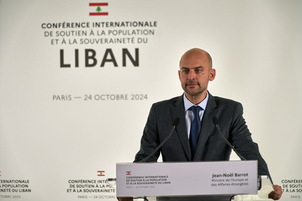 French foreign minister Jean-Noel Barrot. (Remon Haazen/Getty Images)