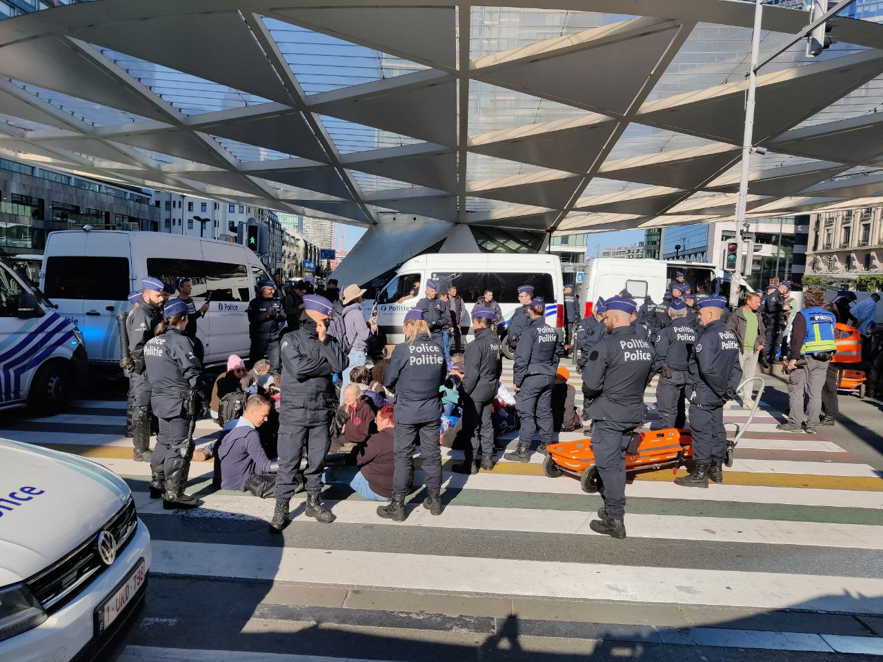 Greta Thunberg's weekend outing in Brussels ended poorly, with an attempt by the climate activist and her allies to block a major roadway in the city being thwarted by local police. (Peter Caddle)