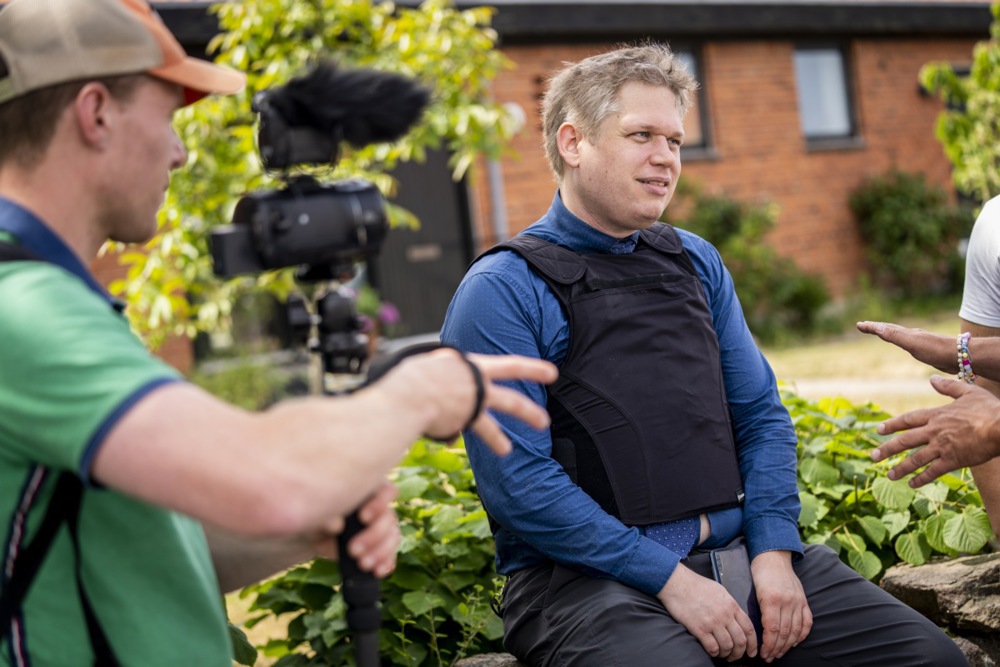 Rasmus Paludan (R) was punished for his actions and remarks on Islam. EPA-EFE/Ida Marie Odgaard