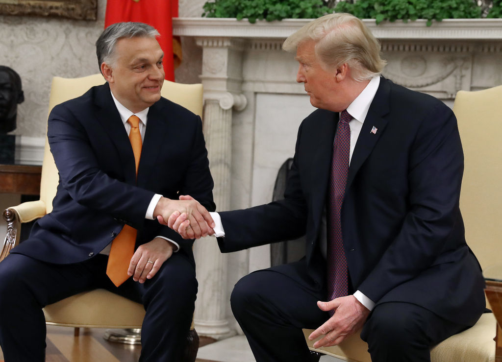 With the US presidential election on November 5, right-wing voices across Europe are rallying behind Donald Trump, eyeing a transatlantic partnership rooted in shared conservative values. (Photo by Mark Wilson/Getty Images)