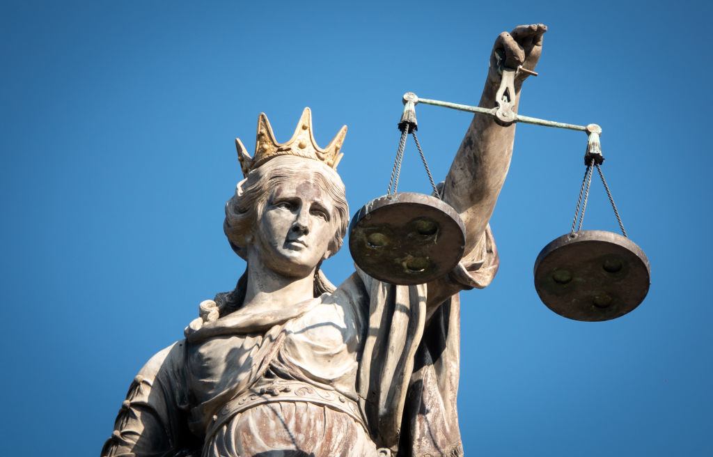 Looking for Lady Justice and the rule of law? You could be disappointed if you look at the European Union, says new report (Photo by Matt Cardy/Getty Images)