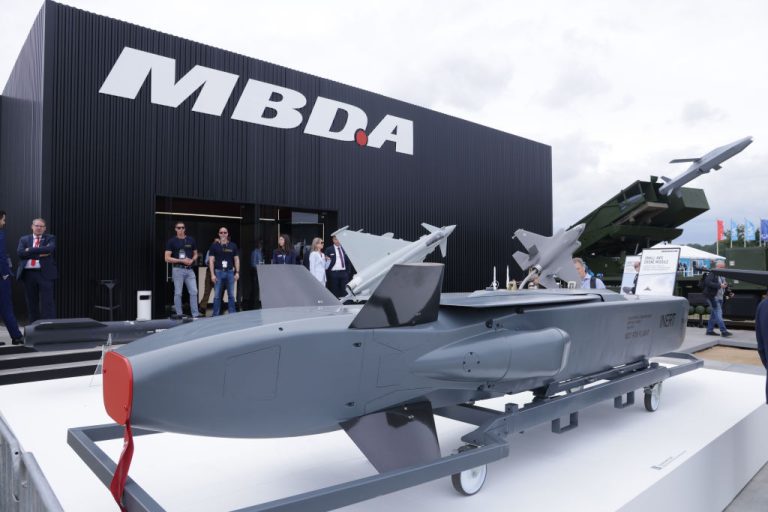 A Taurus cruise missile built by European multinational MBDA, cost of 600 equals $2.3 billion. Handy, but since that tightens budgets, Europeans would rather spend the money on low cost housing and free medical care (Photo by Sean Gallup/Getty Images)