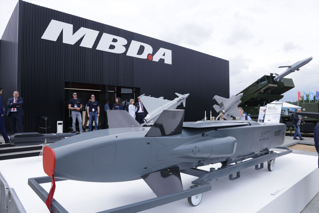 A Taurus cruise missile built by European multinational MBDA, cost of 600 equals $2.3 billion. Handy, but since that tightens budgets, Europeans would rather spend the money on low cost housing and free medical care (Photo by Sean Gallup/Getty Images)