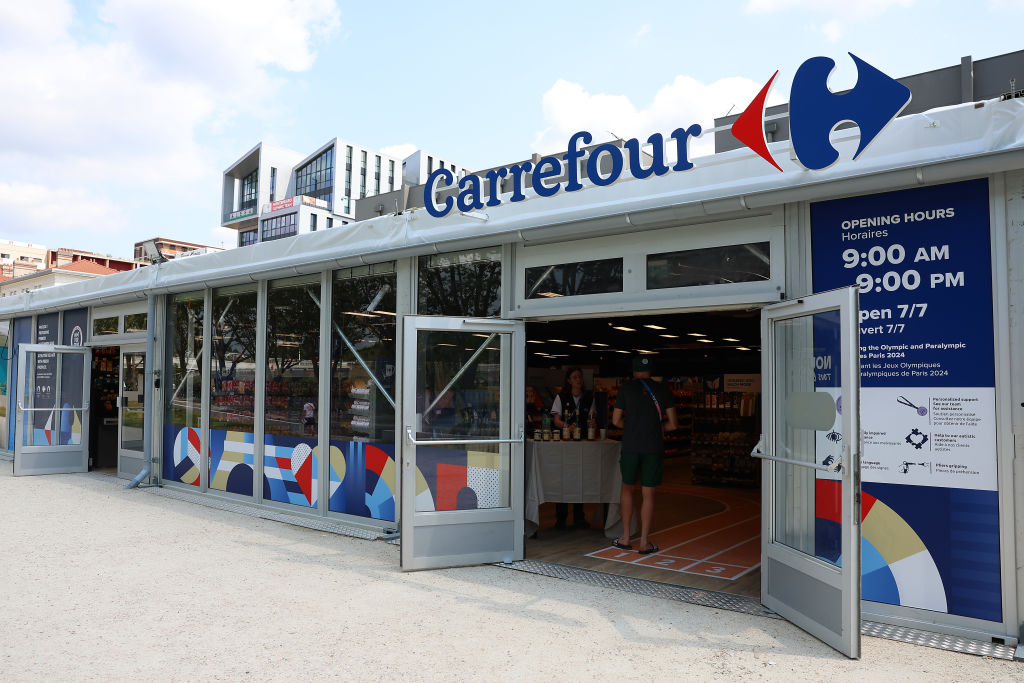 French supermarket giant Carrefour has been left fending off the fury of Brazilian farmers after its CEO, Alexandre Bompard, publicly criticised the proposed EU-Mercosur deal. (Photo by Richard Pelham/Getty Images)