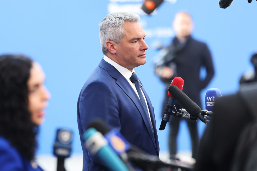 Chancellor of Austria, Karl Nehammer. (Janos Kummer/Getty Images)