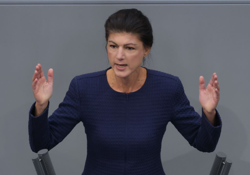 Sahra Wagenknecht, leader of the Sahra Wagenknecht Alliance (BSW). (Sean Gallup/Getty Images)