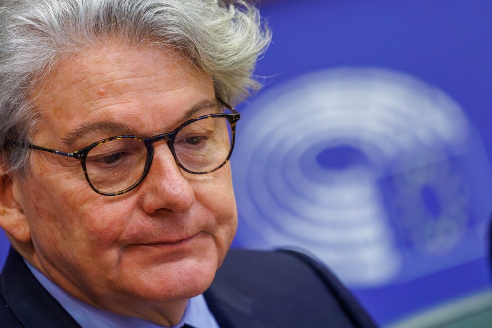 Thierry Breton, former European Commissioner for the Internal Market issued a stark warning regarding France's economic outlook, urging the swift appointment of a new government to address the country's mounting fiscal challenges. EPA-EFE/OLIVIER MATTHYS