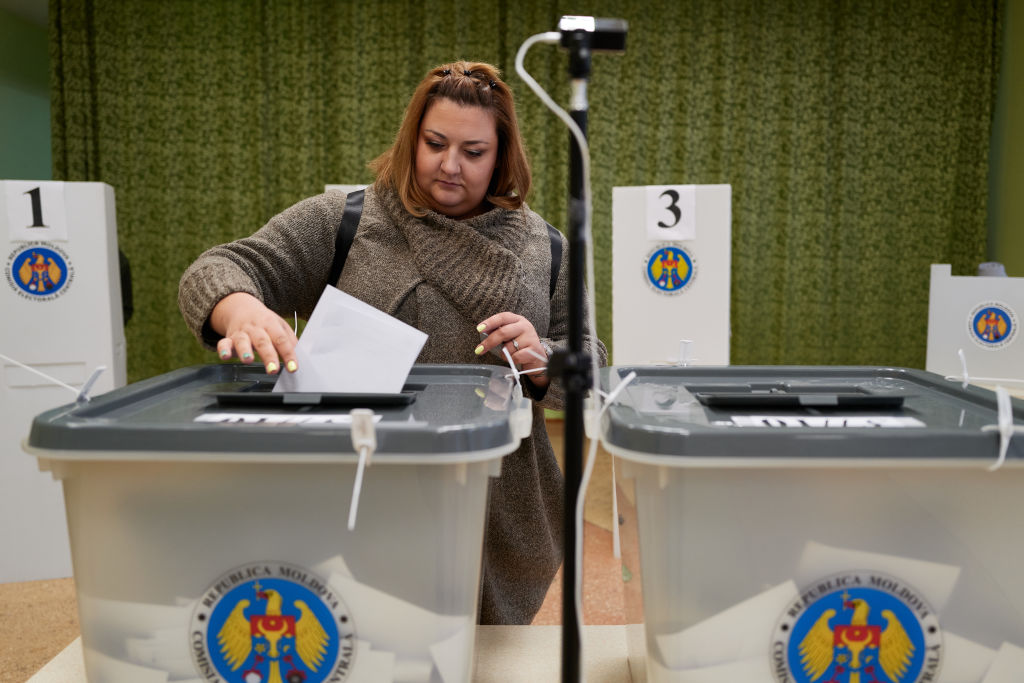 The District Prosecutor’s Office of Hîncești municipality in Moldova announced on December 16 that three individuals accused of electoral corruption will face trial. (Photo by Pierre Crom/Getty Images)