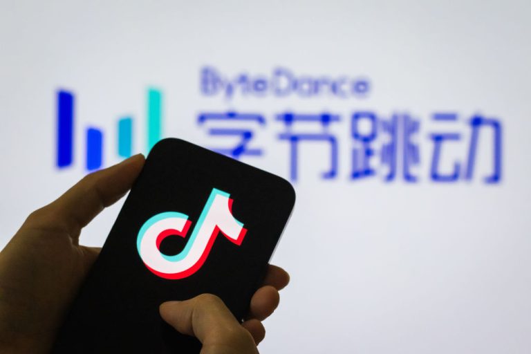 The European Union has invoked some of its powers under the Digital Services Act amid increasing scrutiny related to the activities of TikTok during the recent elections in Romania. (Photo by Cheng Xin/Getty Images)