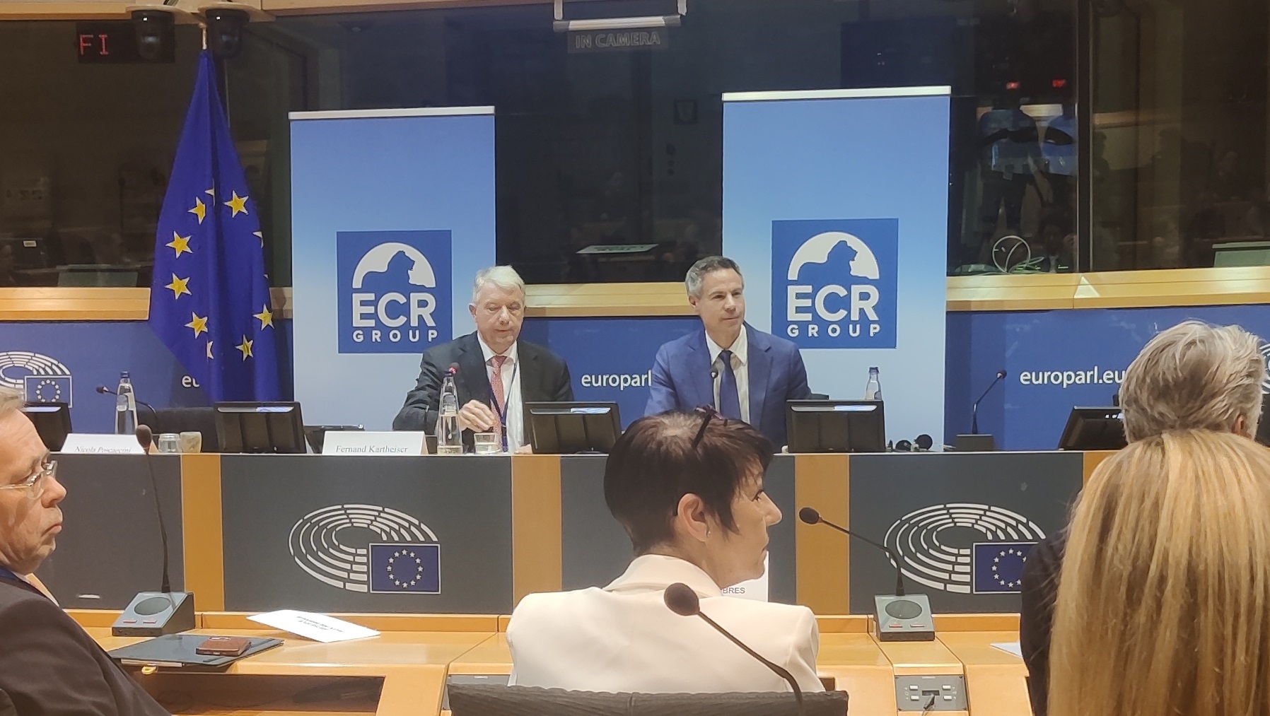 Michael Shellenberger at an ECR group event organised by Fernand Kartheiser MEP (Peter Caddle/Brussels Signal)