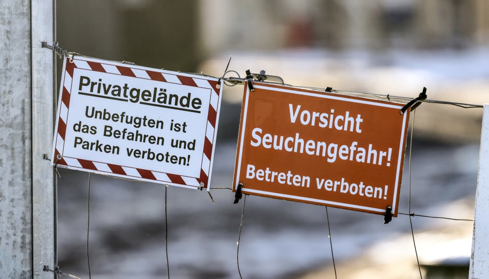 The United Kingdom has implemented wide-ranging import bans against Germany regarding various animals and fresh meats over the discovery of foot-and-mouth disease in the country. (EPA-EFE/HANNIBAL HANSCHKE)