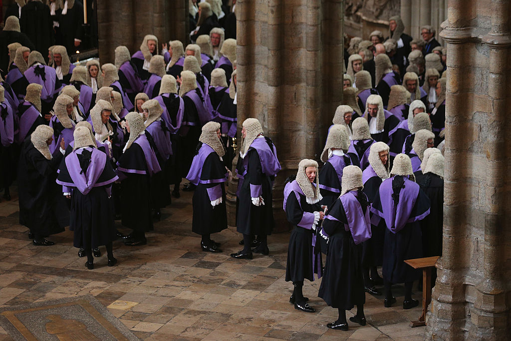 English judges, all fine and upstanding and decent, but do any of them hear the screams and terror of a young girl being raped? (Photo by Oli Scarff/Getty Images)