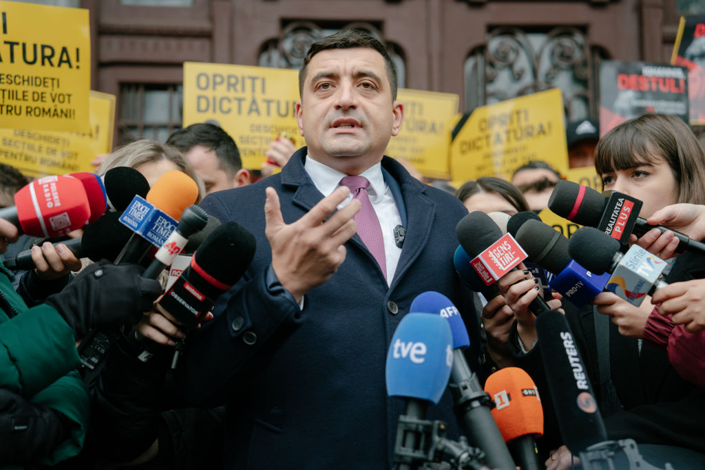 ARCHIVE IMAGE - Romania's most popular Conservative party has announced that it will pull out of the forthcoming re-run of the country's presidential election in order to support the winner of the previous annulled ballot, Călin Georgescu. (Photo by Andrei Pungovschi/Getty Images)