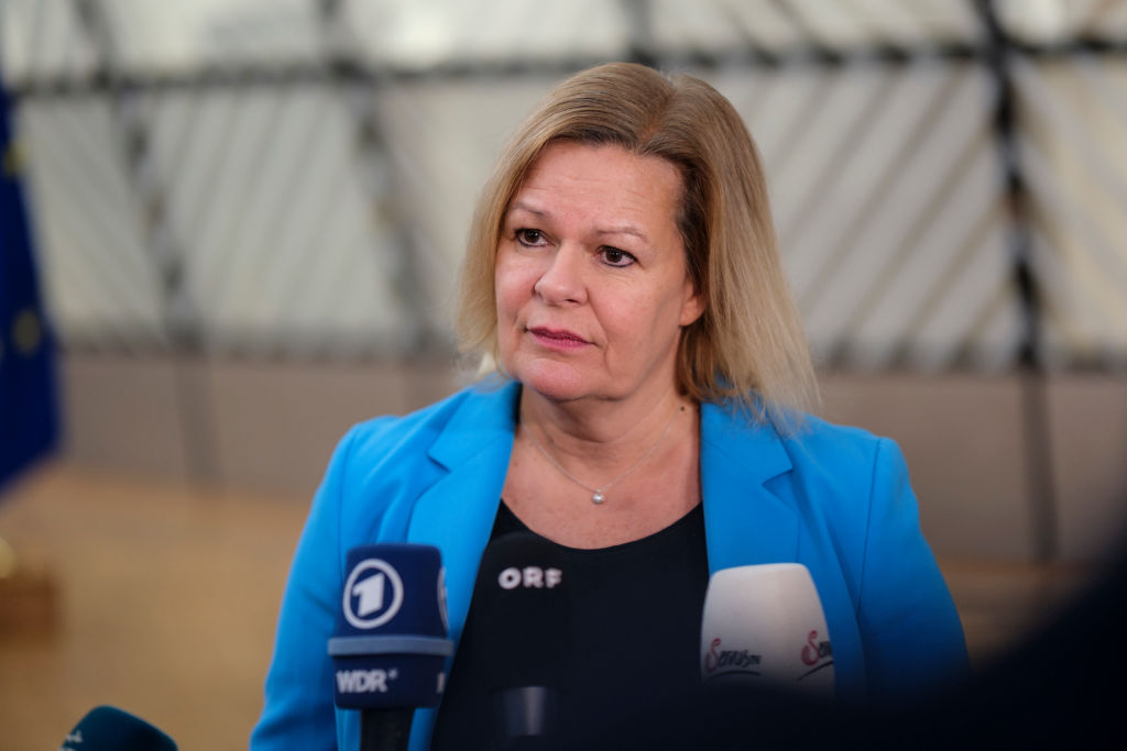 German interior minister Nancy Faeser. (Thierry Monasse/Getty Images)