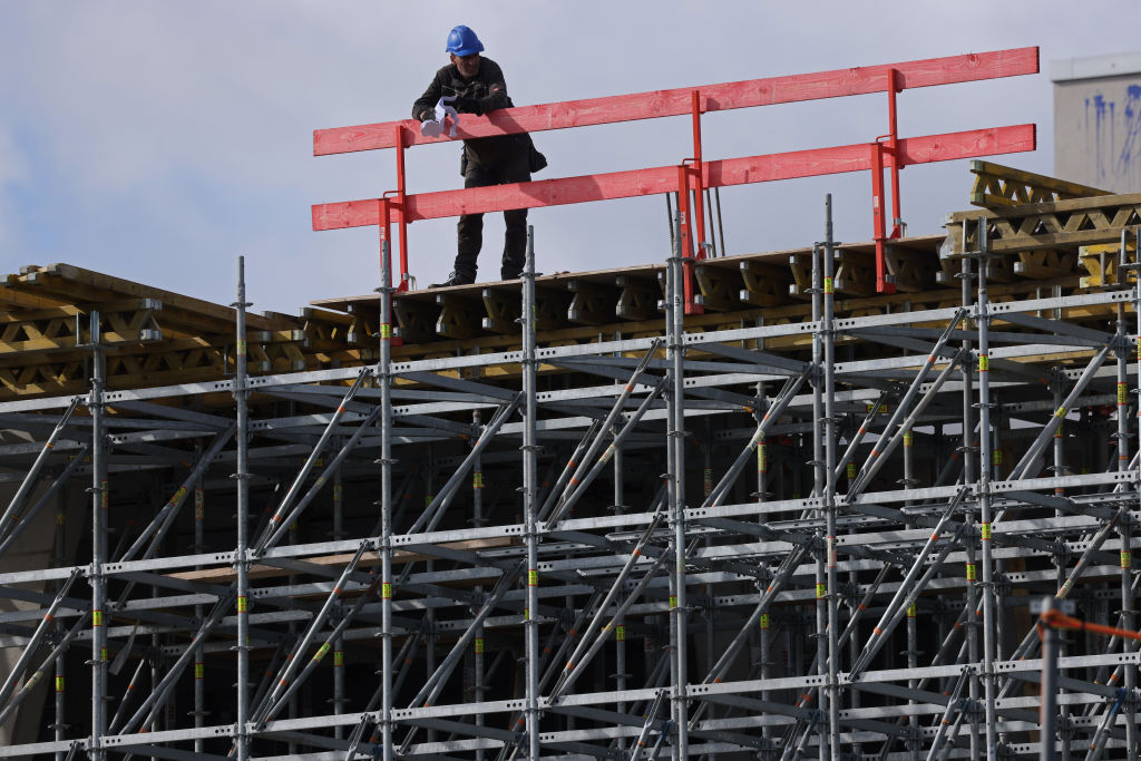 The German construction industry appears to be declining. (Sean Gallup/Getty Images)
