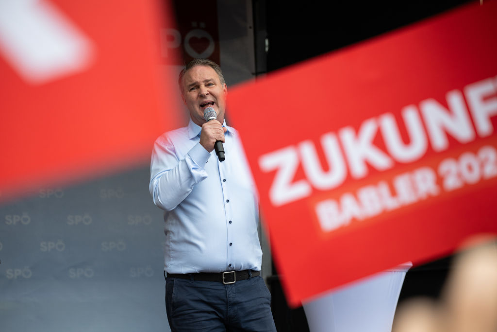 Andreas Babler, of the Austrian Social Democratic Party. (Thomas Kronsteiner/Getty Images)