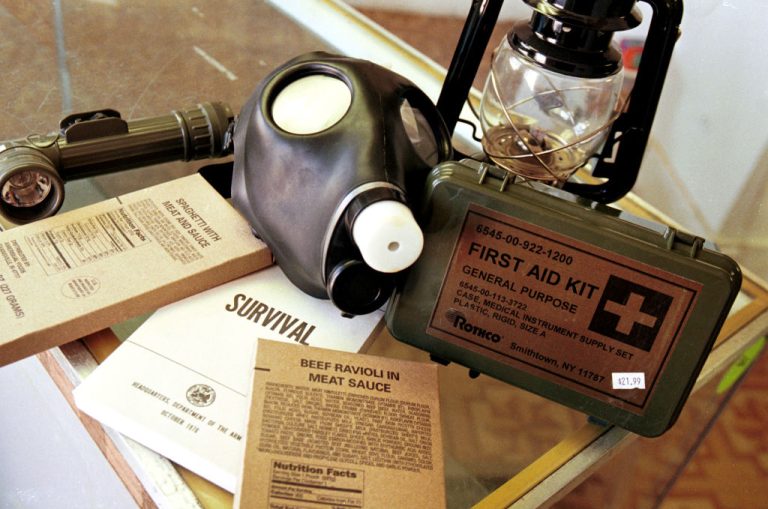 The French government plans to distribute a survival manual to every household. (Photo by Michael Okoniewski/Newsmakers)