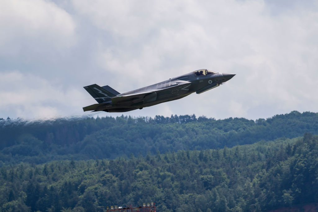 Portugal Defence Minister Nuno Melo has ruled out the possibility of ordering US fight jet F-35 to modernise the country's military capabilities, citing Donald Trump foreign policies. (Photo by Thomas Lohnes/Getty Images)