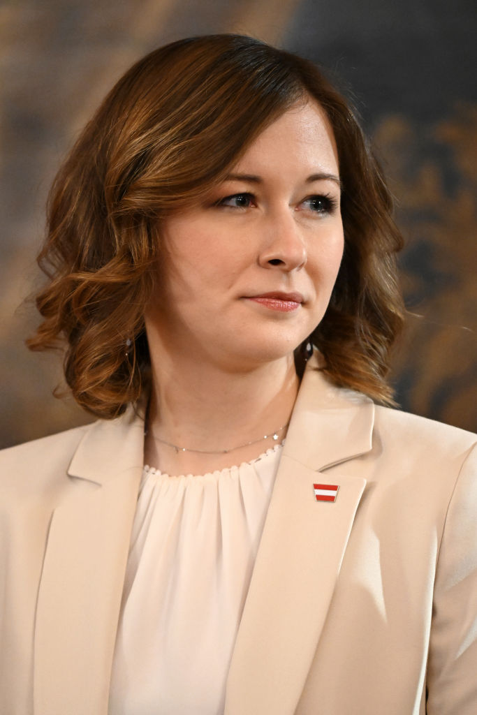 Austrian Minister of Integration Claudia Plakolm. (Thomas Kronsteiner/Getty Images)
