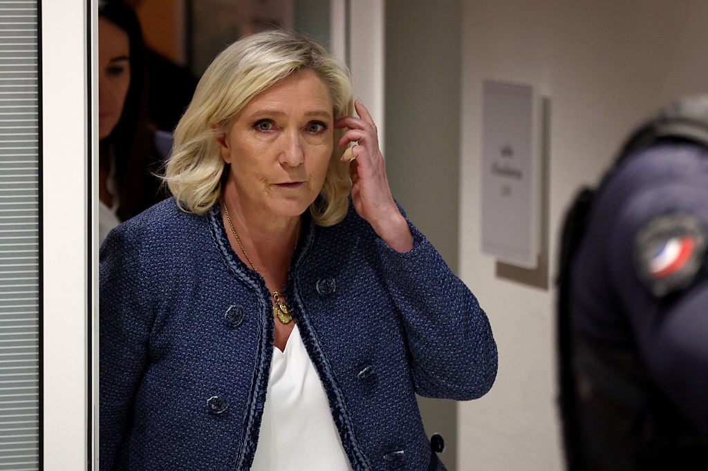Despite an ineligibility sentence that bars her from running in France’s next presidential election, Marine Le Pen has declared her determination to remain in the race for 2027.(Photo by Tom Nicholson/Getty Images)