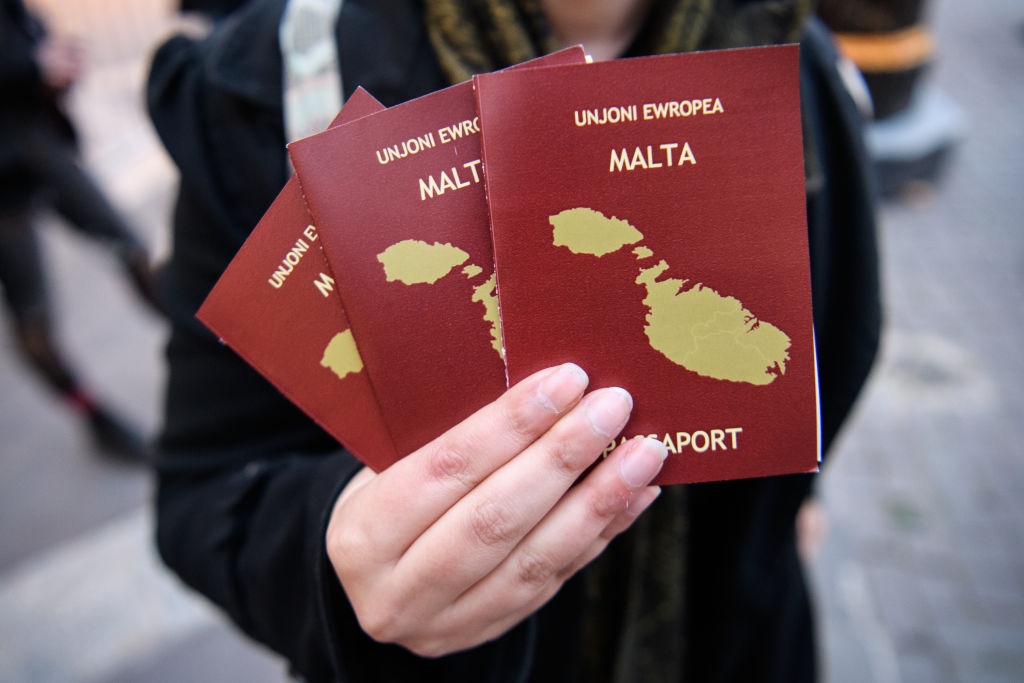 The European Court of Justice on April 29 said Malta needs to end its golden passport programme that allows wealthy foreigners to buy citizenship, as it is an infringement of EU law. (Photo by Leon Neal/Getty Images)