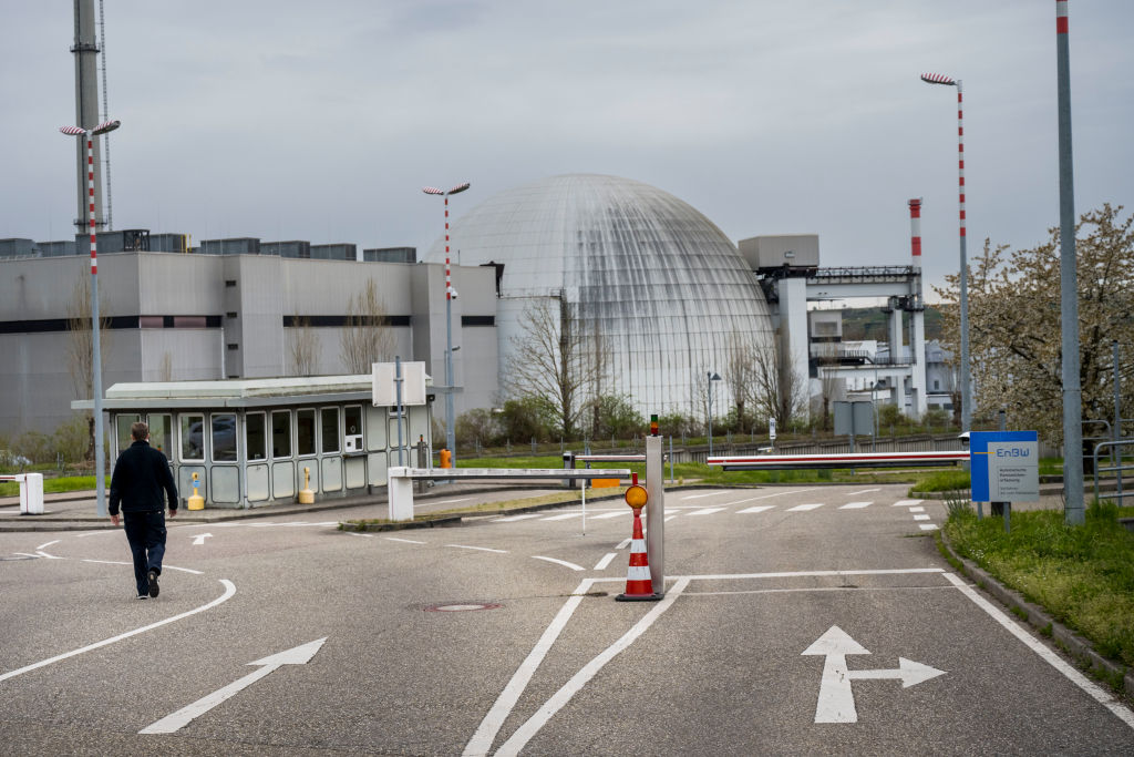 Most Germans want closed nuclear plants such as the Neckarwestheim 2 reopened, a new survey found. (Thomas Lohnes/Getty Images)