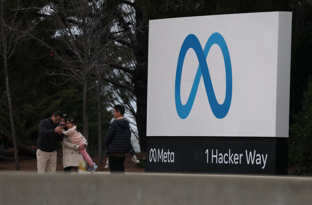 Meta headquarters in Menlo Park, California. (Justin Sullivan/Getty Images)
