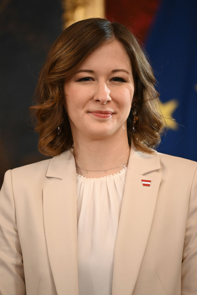 Austrian Minister of Integration Claudia Plakolm. (Thomas Kronsteiner/Getty Images)
