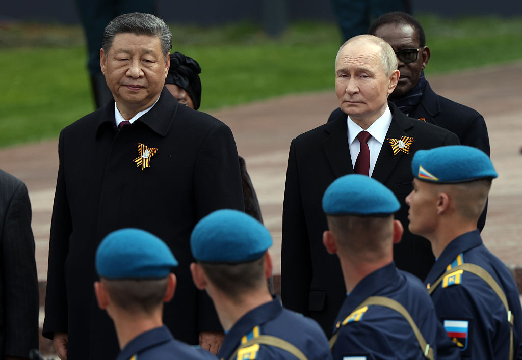 China said on May 15 it was ready to "expand practical cooperation" with the Russian army, after President Xi Jinping's recent visit to Moscow for a lavish World War II Victory Day parade. (Photo by Contributor/Getty Images)