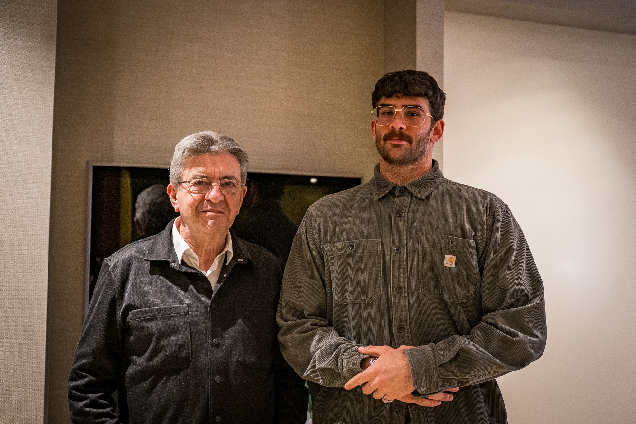 Jean-Luc Mélenchon with Hasan Piker in Paris. Photo taken from social media