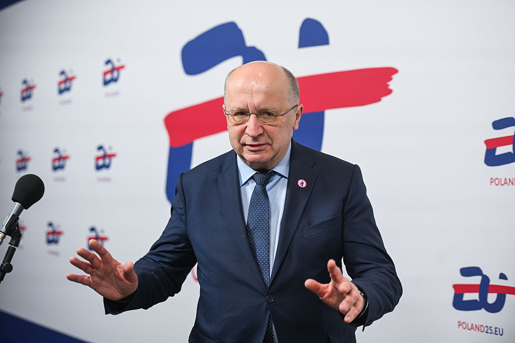 European Commissioner for Defence industry and Space, Andrius Kubilius. (Omar Marques/Getty Images)