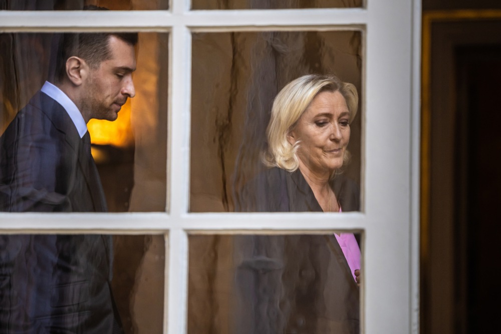 France’s hard-right National Rally (RN) has denounced what it calls a coordinated “harassment campaign” after police raided its headquarters in Paris on July 9, part of a widening web of legal troubles engulfing the party both in France and in Brussels. EPA/CHRISTOPHE PETIT TESSON