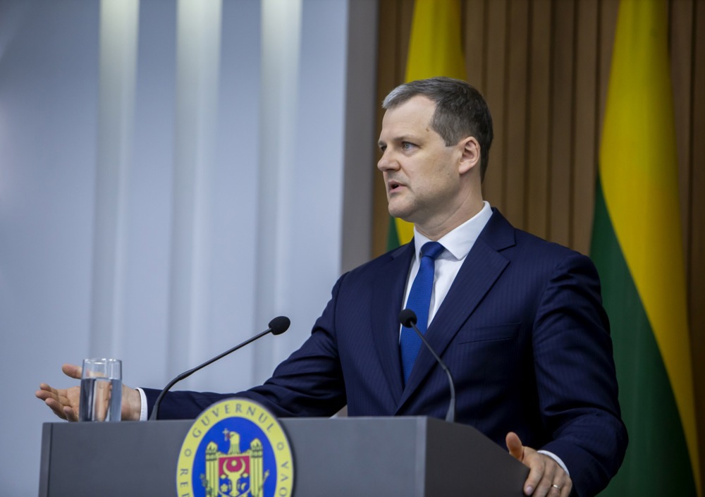Lithuanian Prime Minister Gintautas Paluckas resigned on July 31 amid an ongoing investigation into potential financial crimes by firms linked to him. EPA/DUMITRU DORU