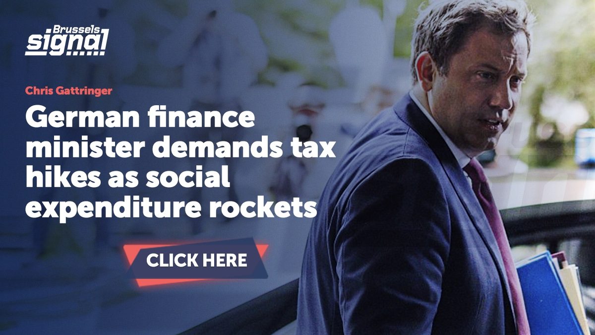 German finance minister demands tax hikes as social expenditure rockets