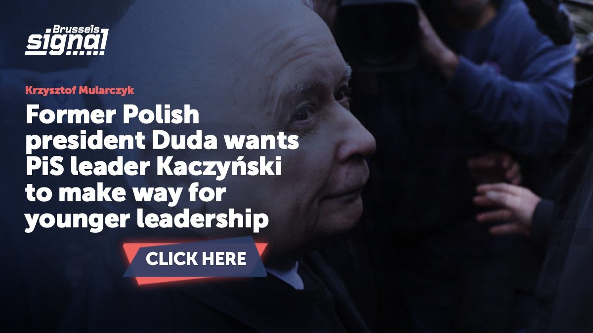 Former Polish president Duda wants PiS leader Kaczyński to make way for younger leadership