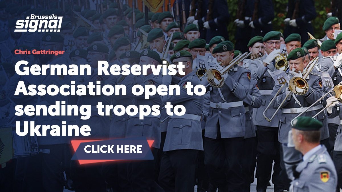 German Reservist Association open to sending troops to Ukraine