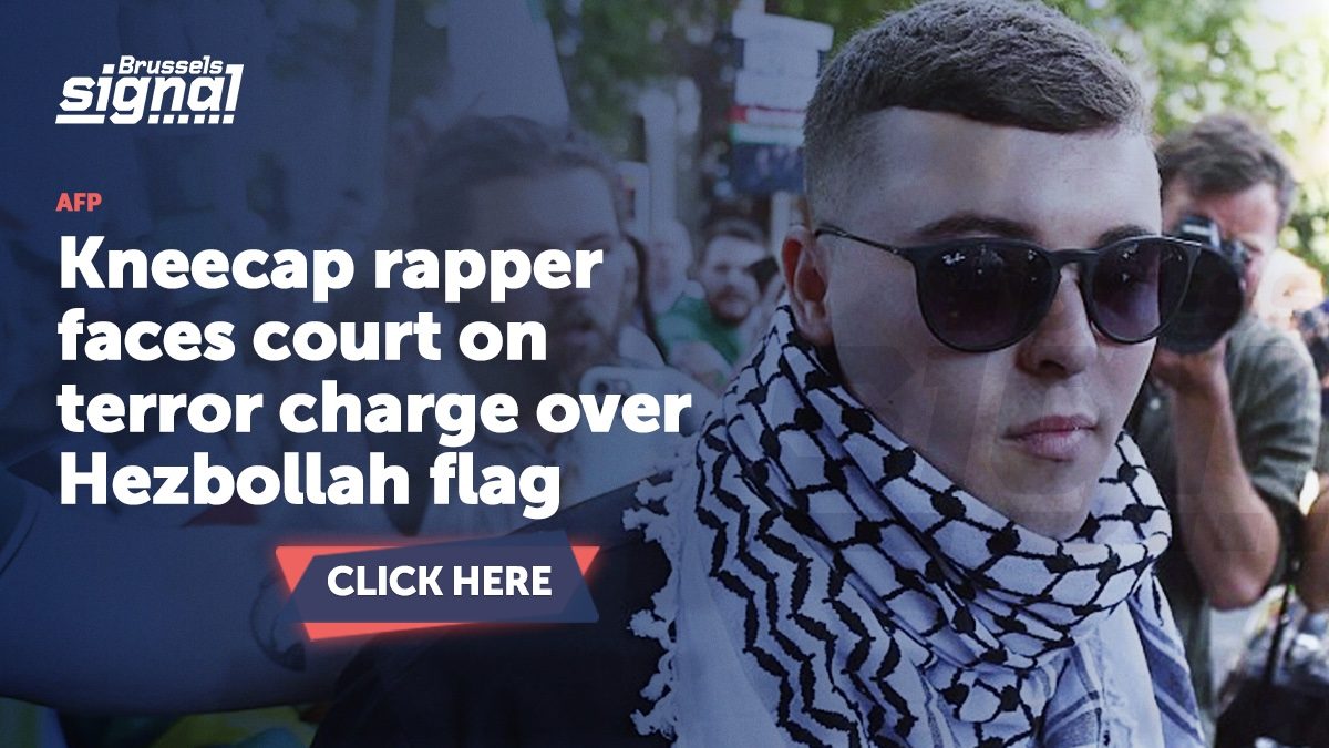 Kneecap rapper faces court on terror charge over Hezbollah flag